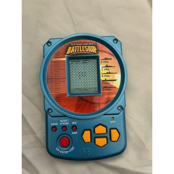 Hasbro Other - 2002 Hasbro MB Electronic Handheld Battleship Game Vintage Blue 04633 Classic